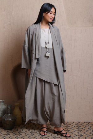 Front Open Asymmetric Jacket - Meiala