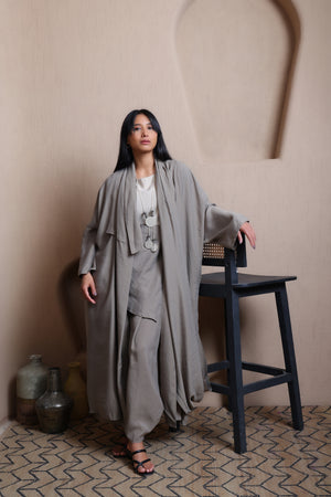 Front Open Asymmetric Jacket - Meiala