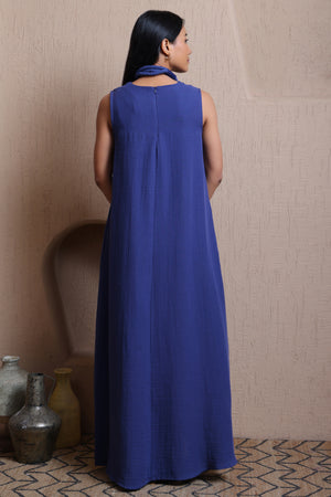 Straight Fit Solid Dress - Meiala