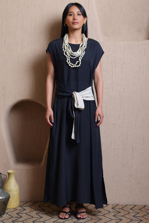 Front Tie Long Dress - Meiala