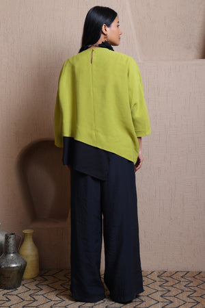 Solid Elastic Waist Pants - Meiala