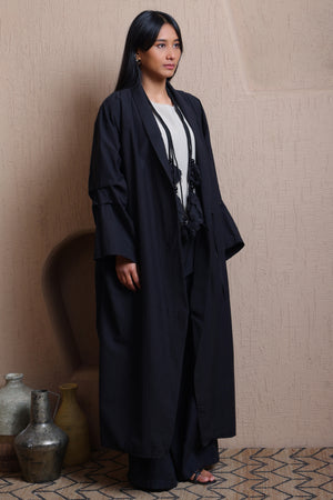 Solid Front Open Jacket - Meiala