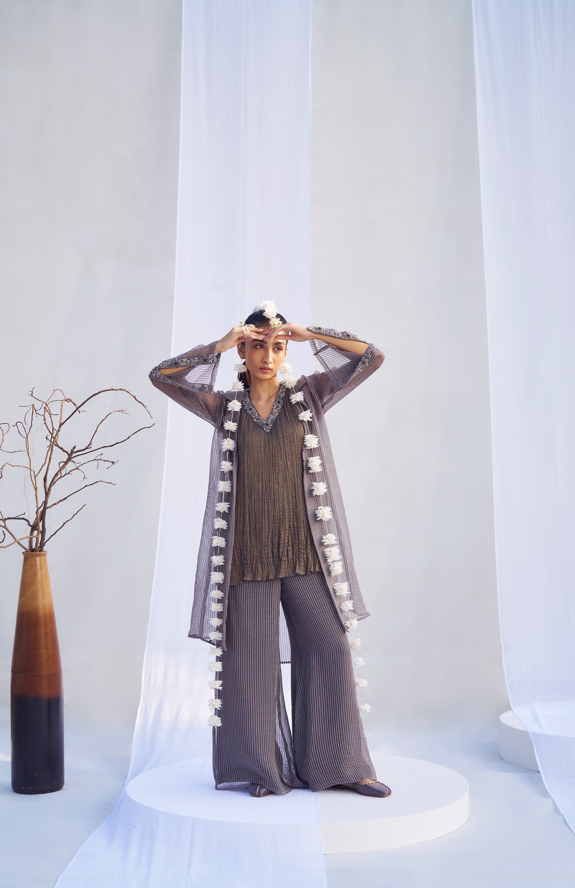 Shanta Jacket With Tunic Set