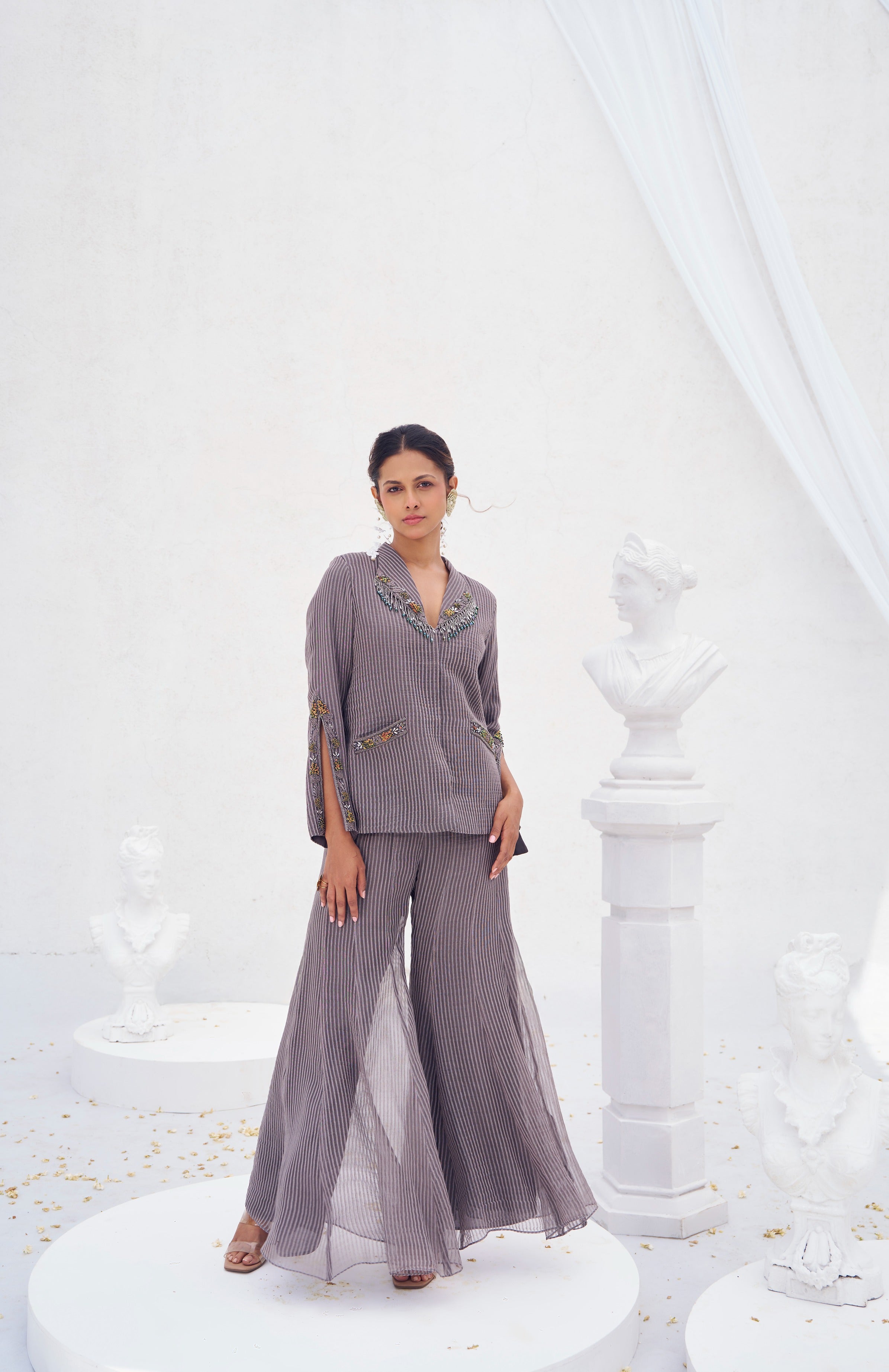 Anagha Embroidered Dressy Blazer Set