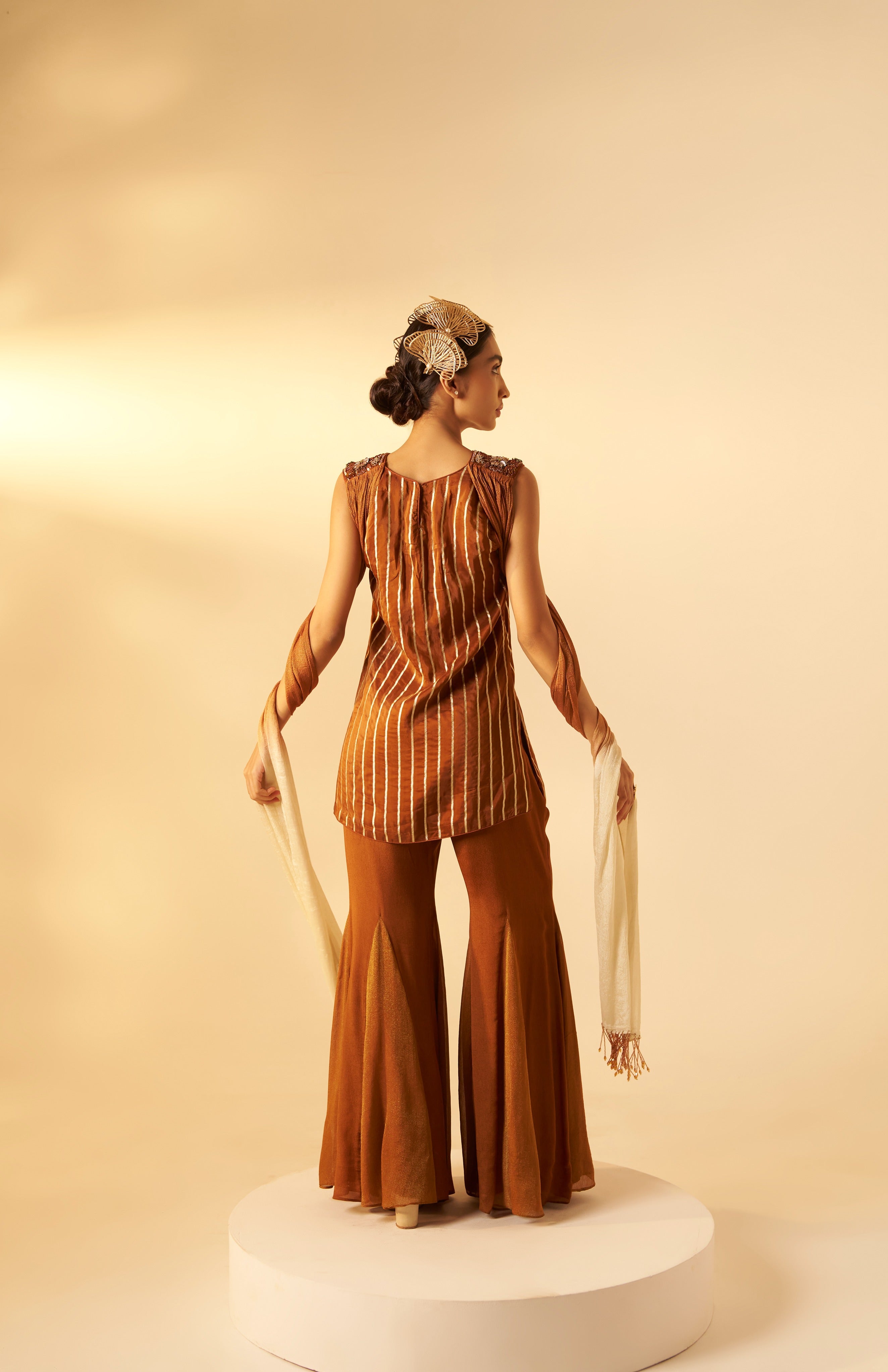 Divya Tunic Set With Attached Dupatta