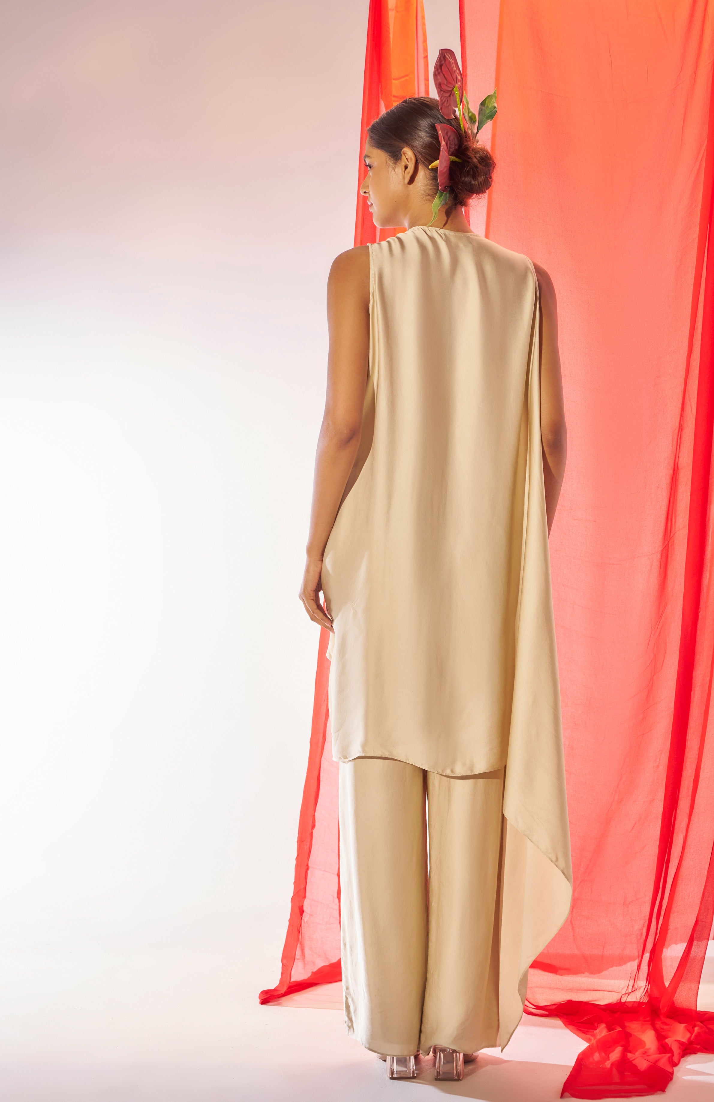 Sundari Draped Tunic And Pants