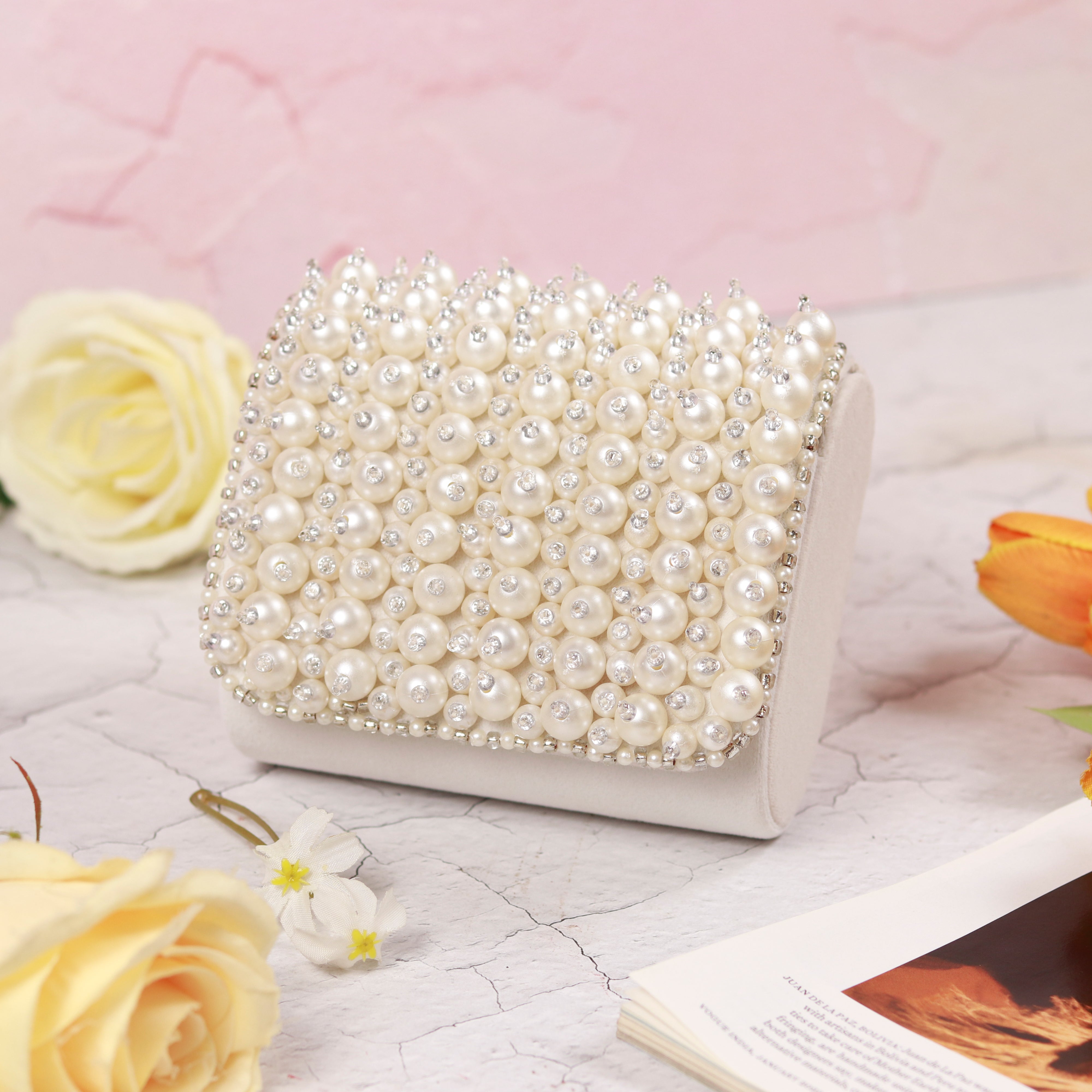 THE TAN CLAN Jade Mini Bag with Embroidered Handle