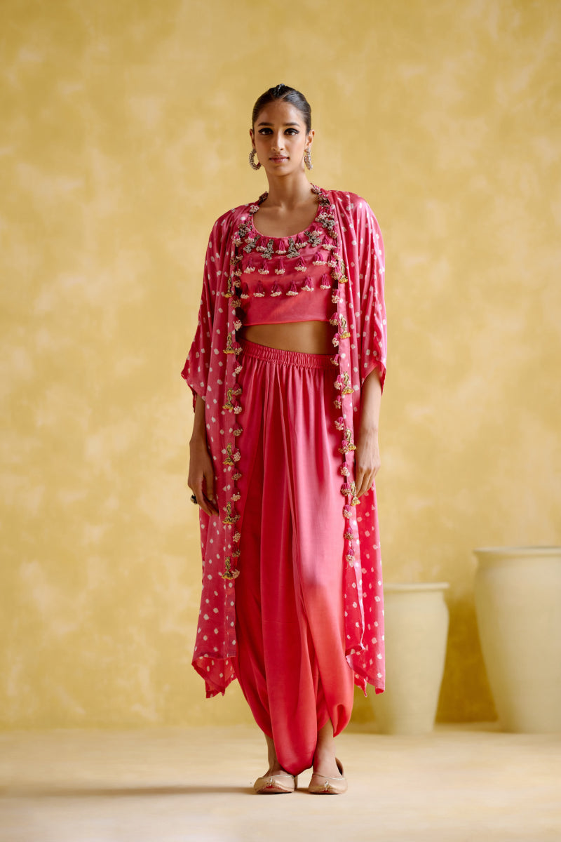 Malini Pink Bandhini