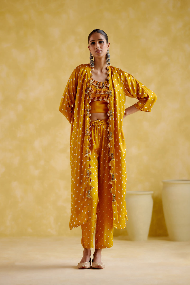 Malini Yellow Bandhini