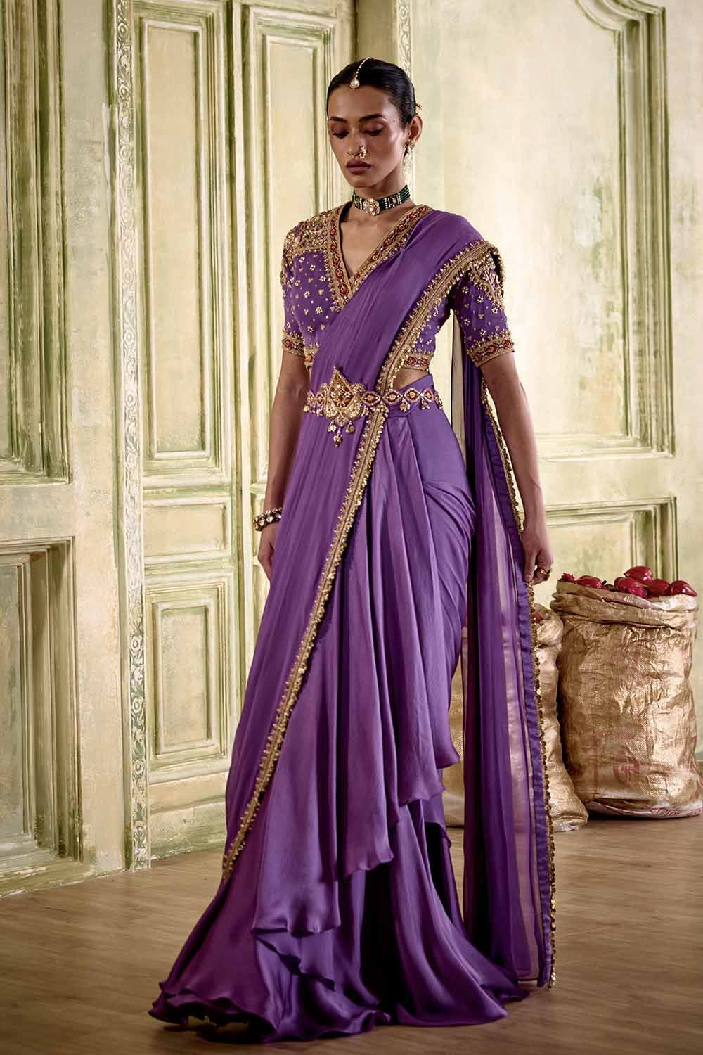 Maya Concept Pre-Draped Saree Set