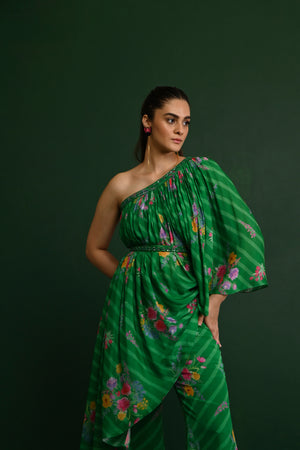 Adele Georgette Cord Set- front view