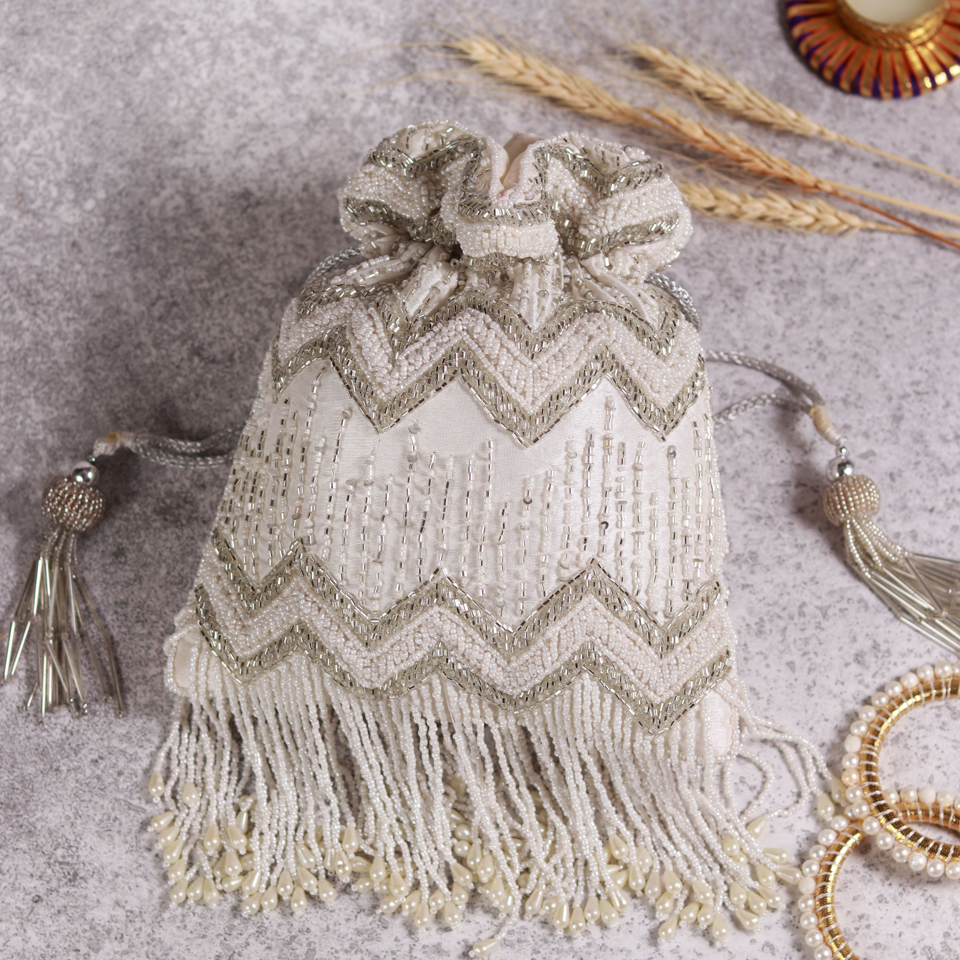 THE TAN CLAN Amaal Potli Bag with Handle