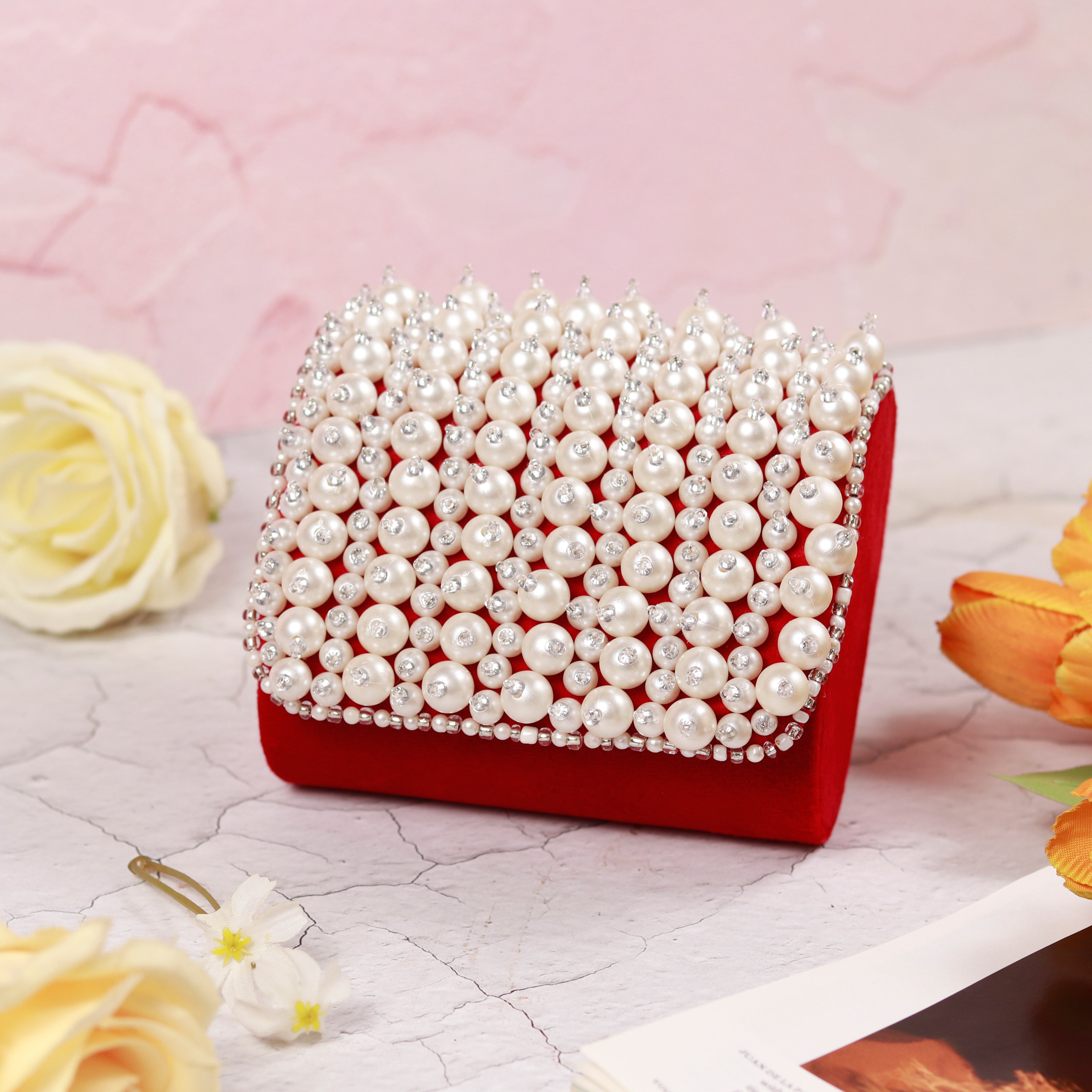 THE TAN CLAN Jade Mini Bag with Embroidered Handle