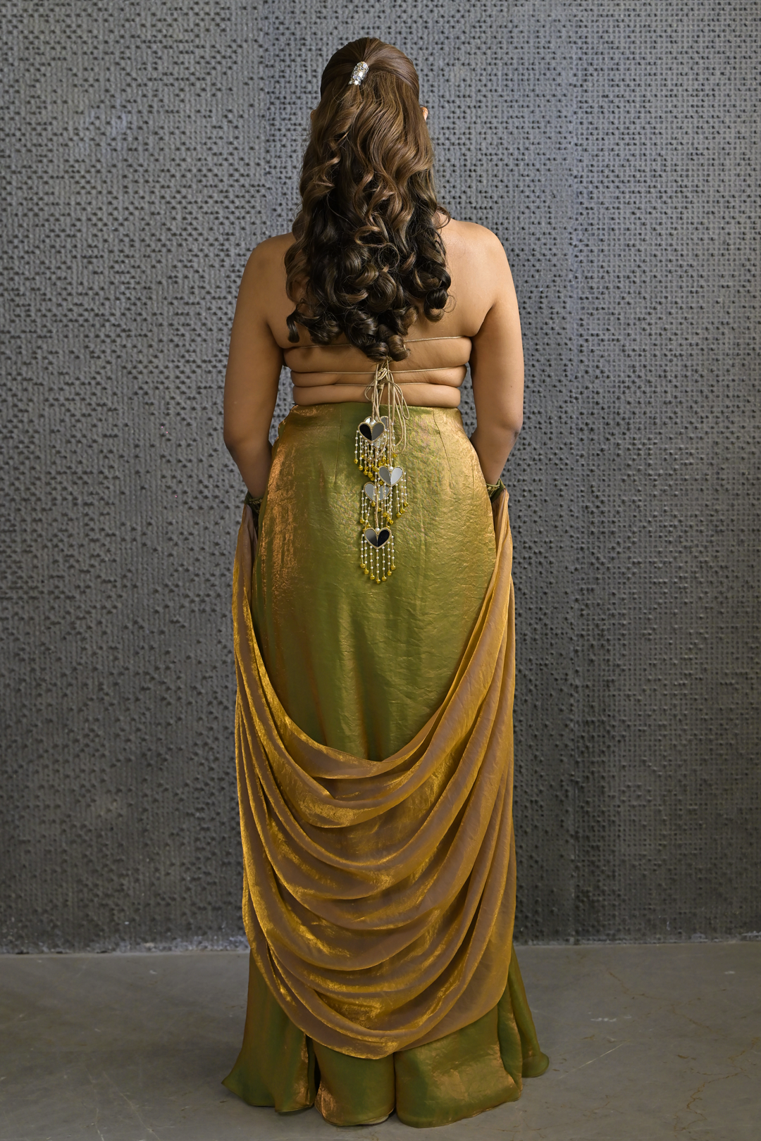 Sukoon Drape Skirt & Top Set