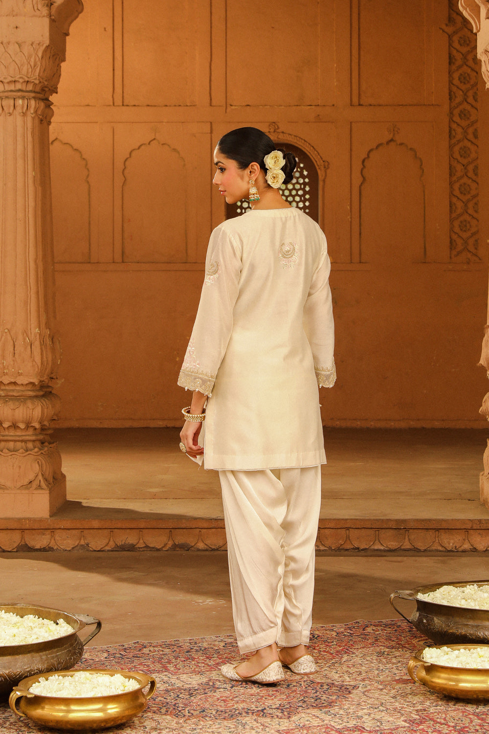 Short kurta with salwar