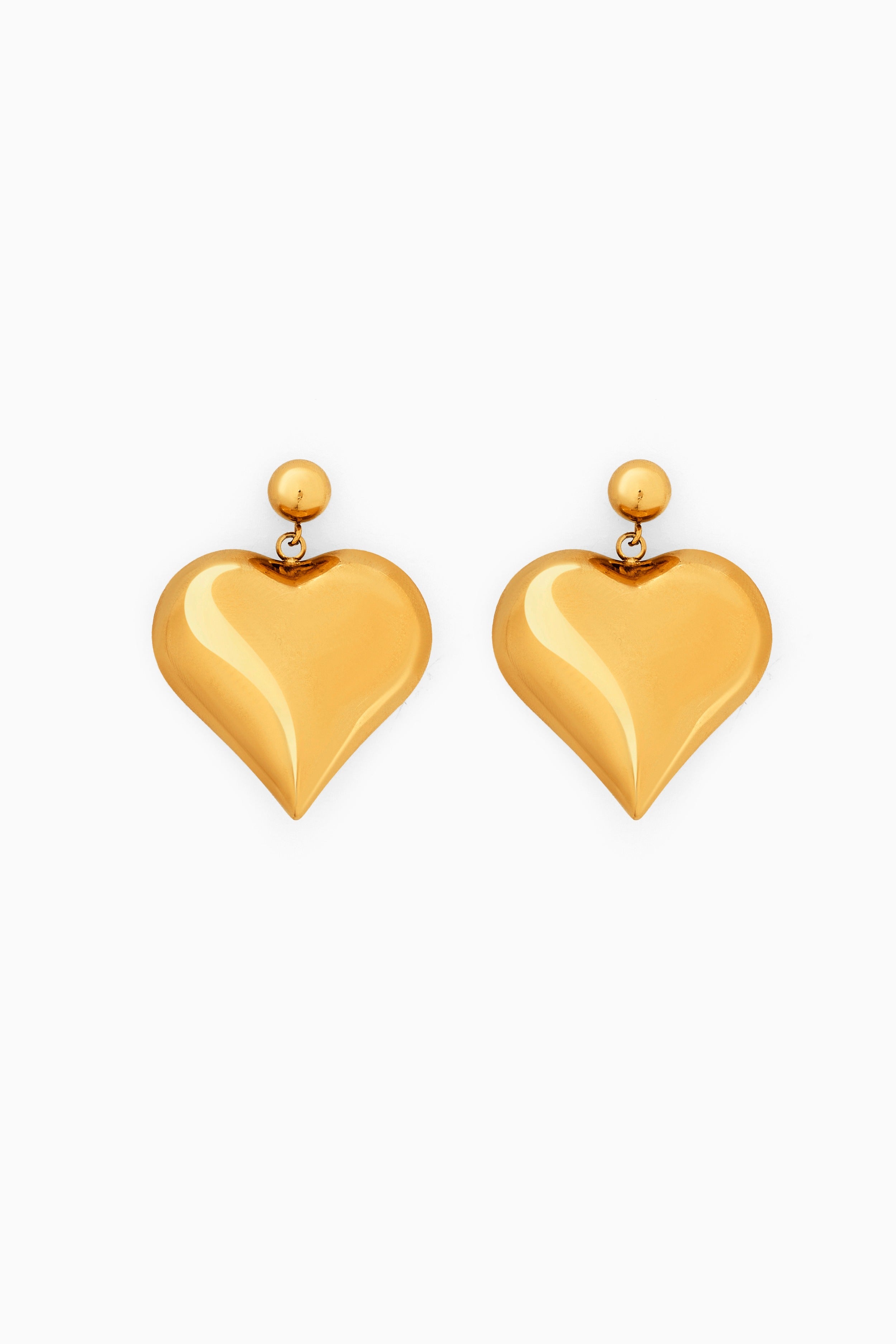 Oversized Heart Danglers