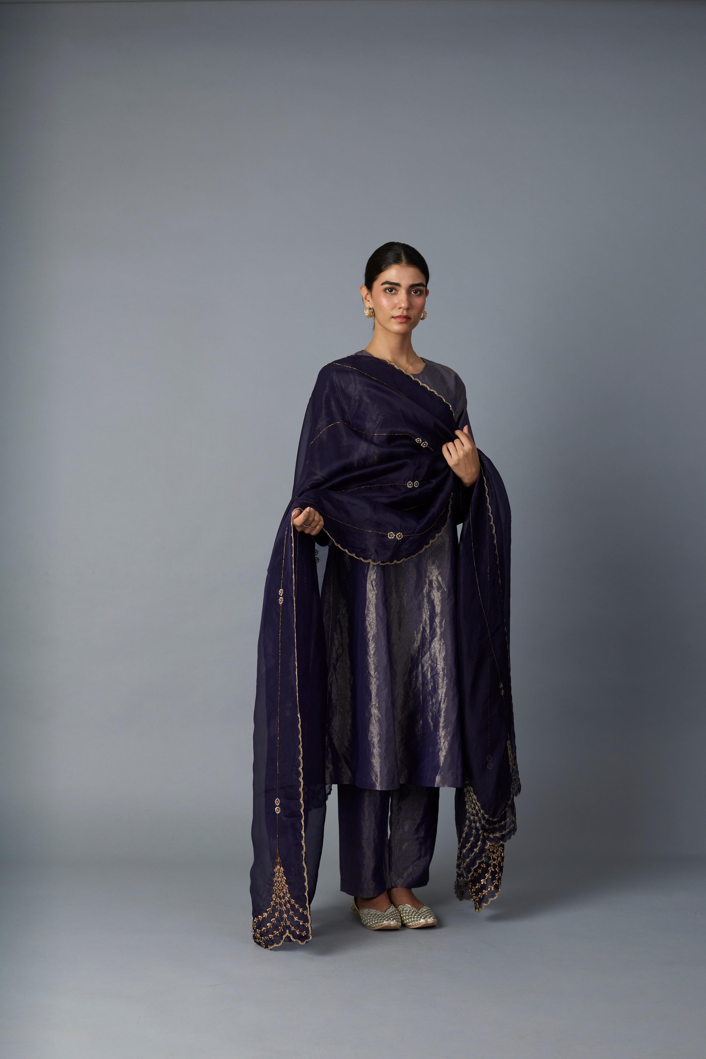 CHANDRIKA TISSUE KURTA SET