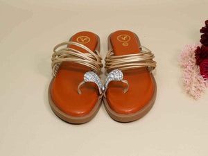 Gold String Asha Broch Flats