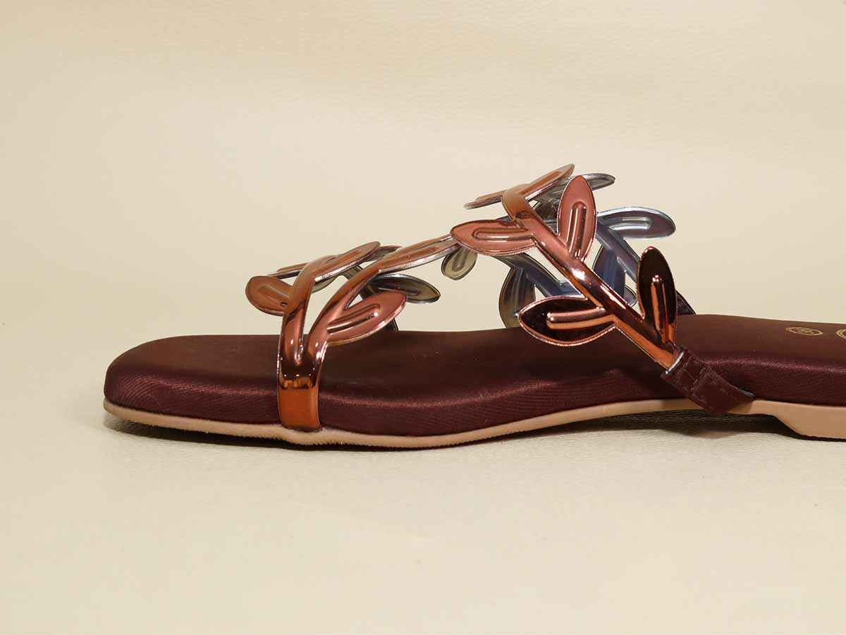 Brown Leafy Flats