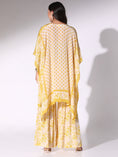 Load image into Gallery viewer, Yellow Printed Kaftan & Sharara Pants
