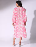 Load image into Gallery viewer, Pink Floral Printed Tunic Dress

