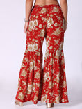 Load image into Gallery viewer, Red One Shoukder Gathered Tunic Paired With Sharara Pants
