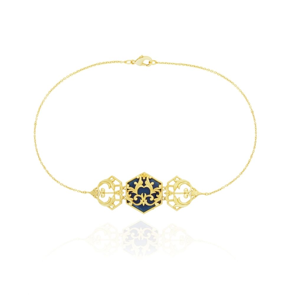 Blue Filigree Finesse Choker