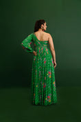 Load image into Gallery viewer, Adele Georgette One Shoulder Gown- back view
