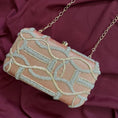 Load image into Gallery viewer, Indo-Zardozi Rose Gold Clutch
