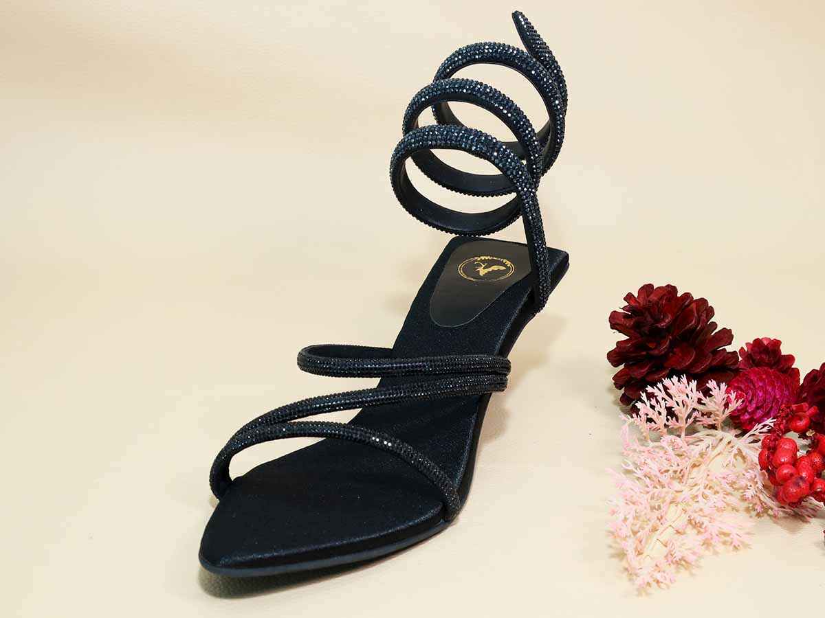 Black Panther Kitten Heel