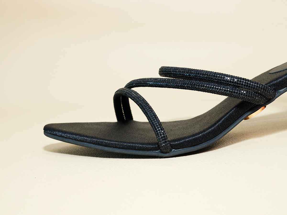 Black Panther Kitten Heel