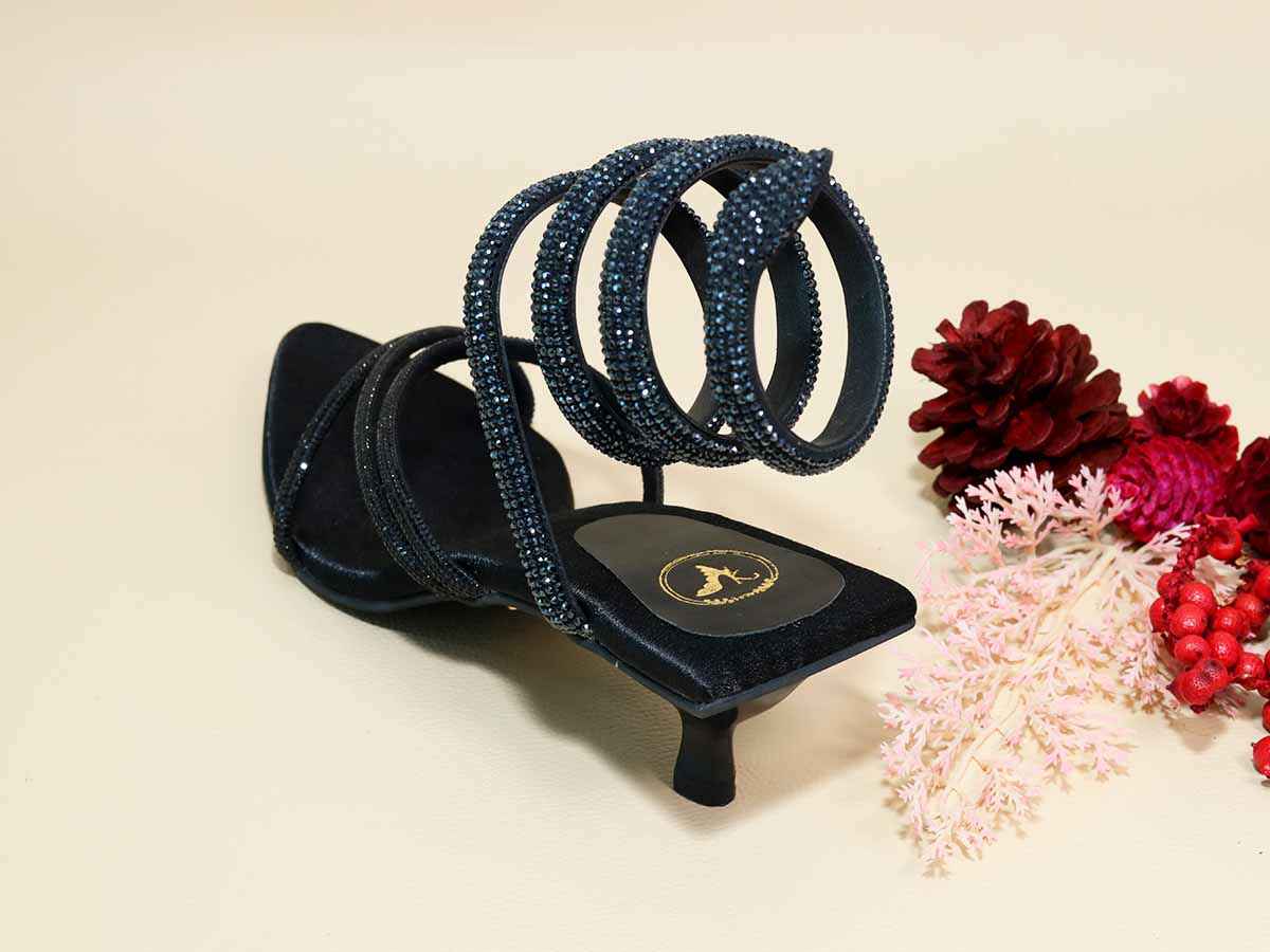 Black Panther Kitten Heel