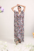 Load image into Gallery viewer, Georgette Acacia Kaftan Dress- front view

