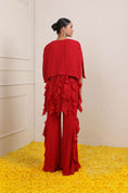 Load image into Gallery viewer, Amina Ruffled Cape Set
