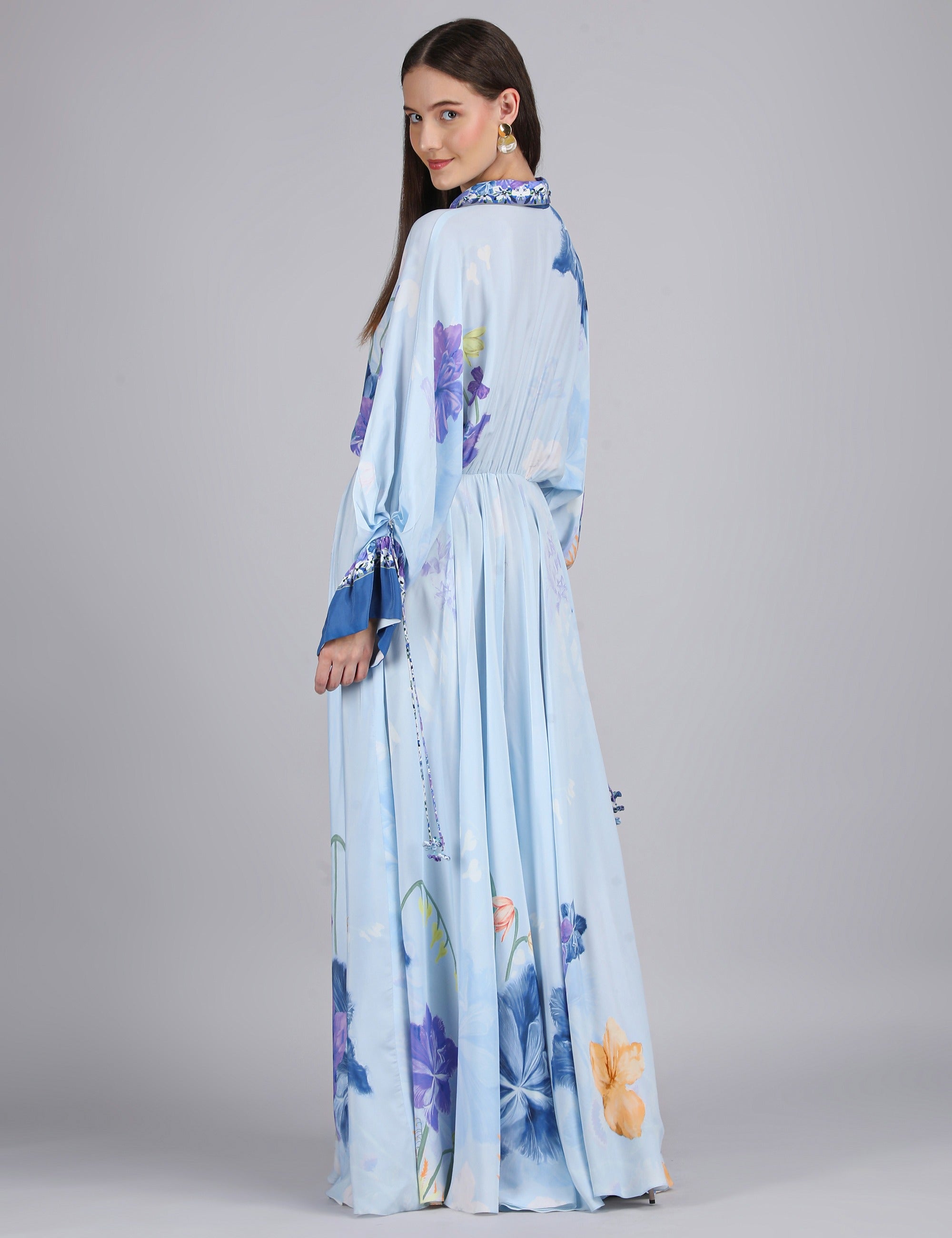 Petals Below Placement Printed Dress