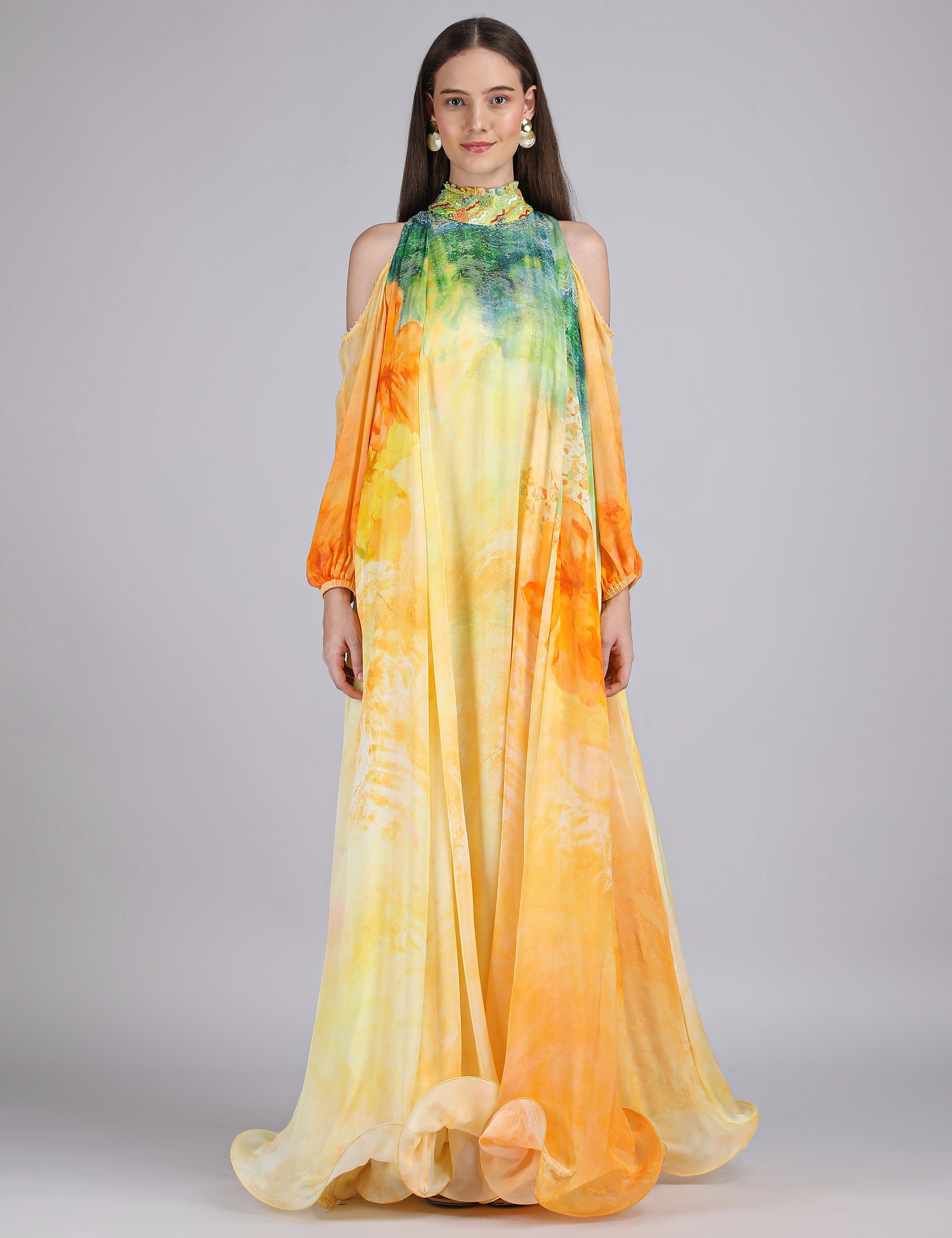 Aurora Arise Flora printed dress