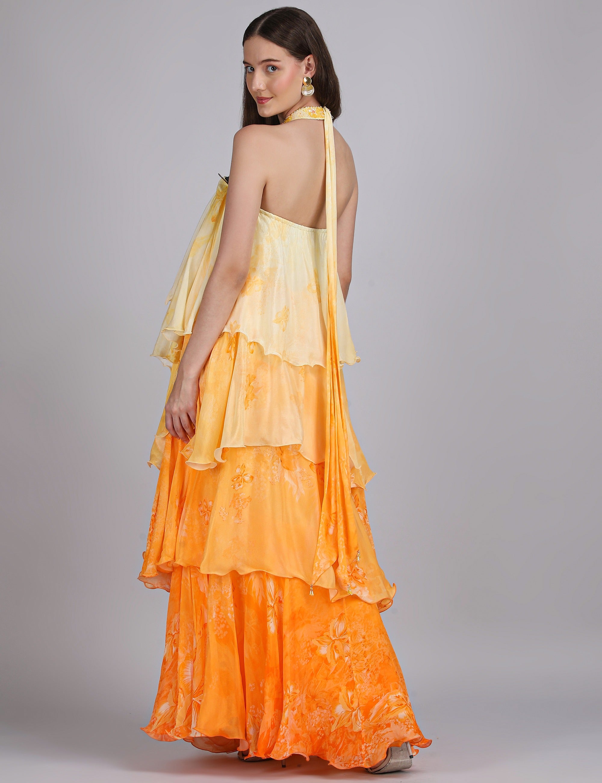 Ombre Herbs Flora Haze layered dress