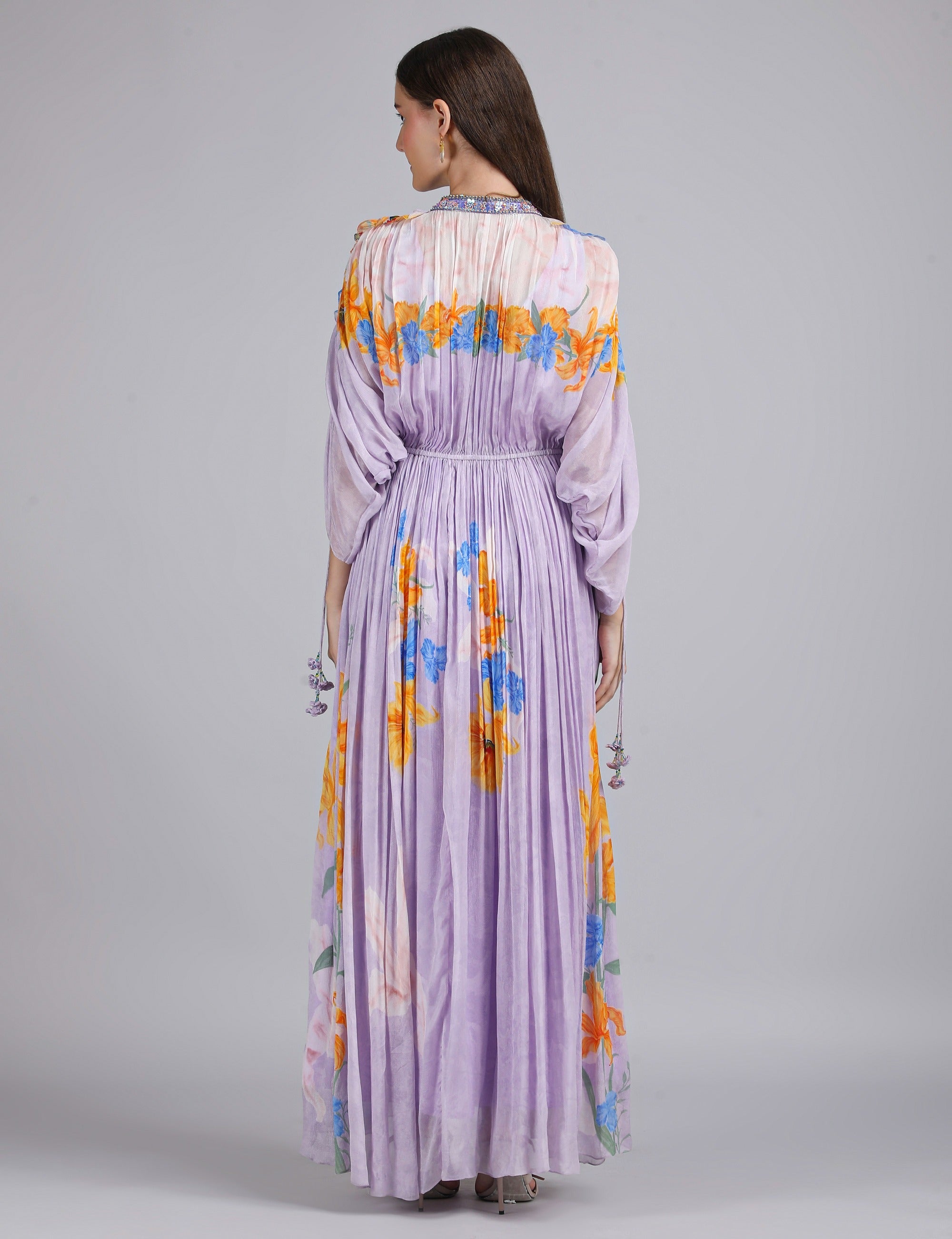 Amethyst Bloom Printed kaftan