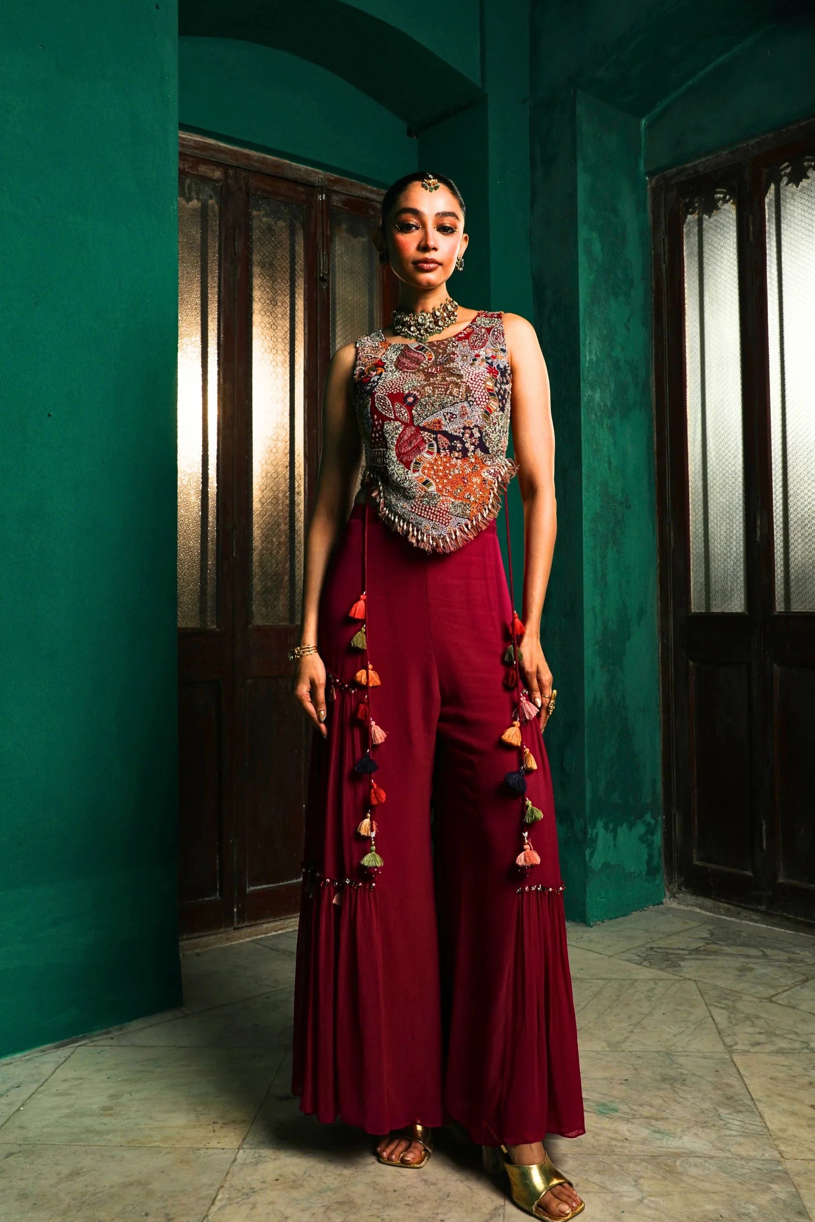 Magenta Desi Disco Set