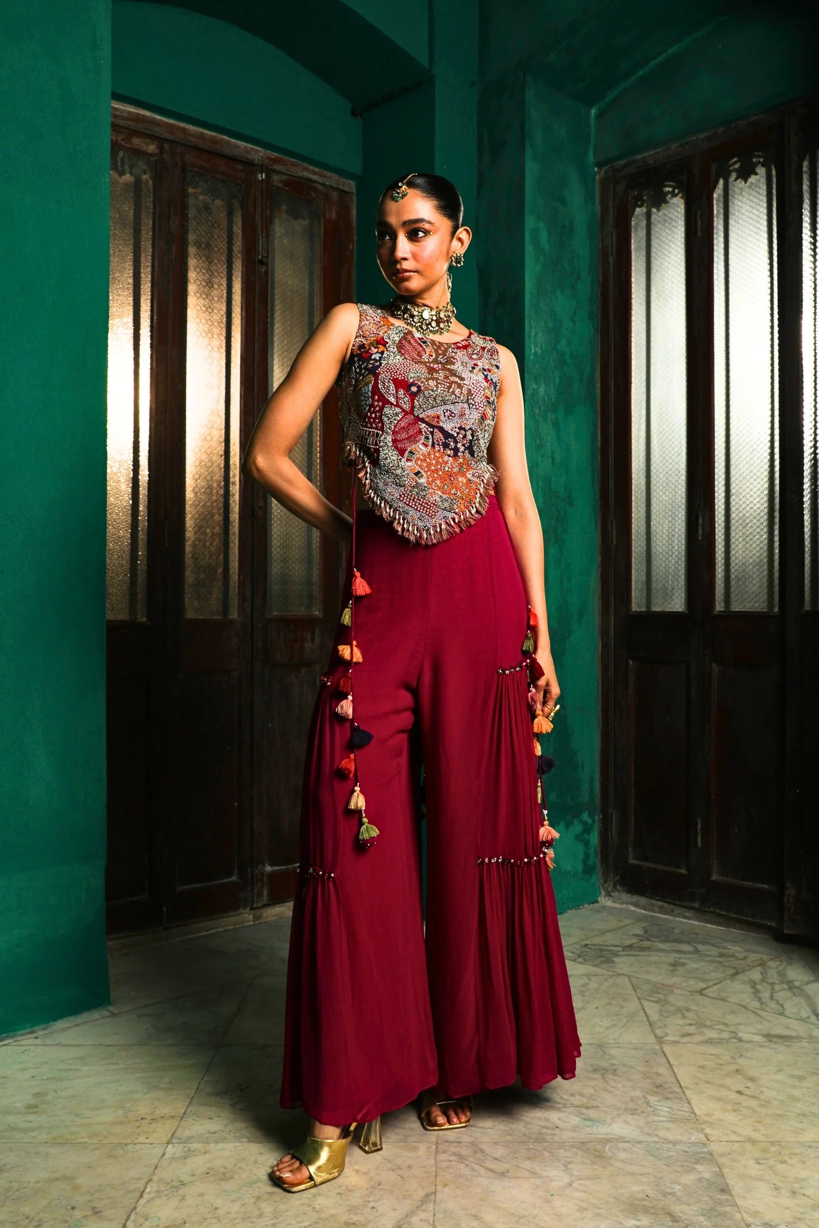 Magenta Desi Disco Set