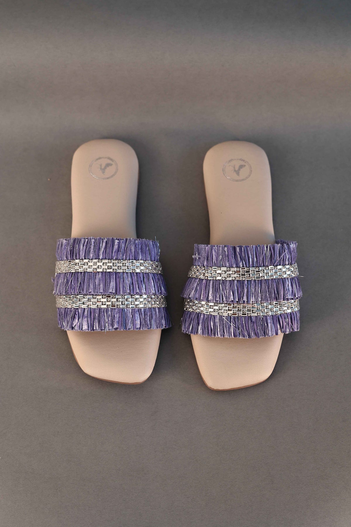 Lylac Frill Sliders Flat Sandal