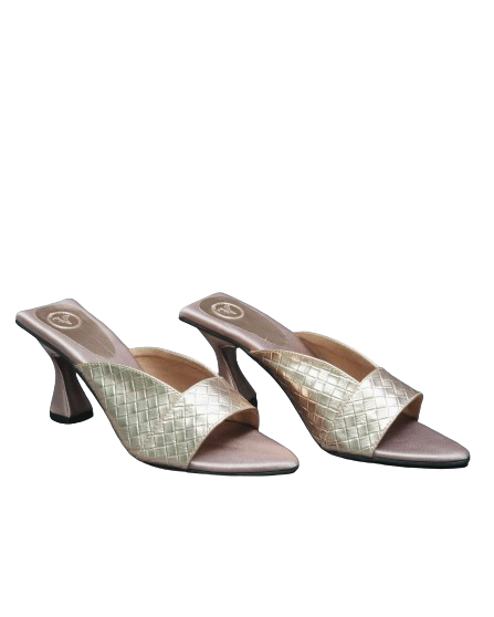 Rose Gold Zara Open Toe Heels