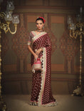 Load image into Gallery viewer, Maroon And Rani Pink Saree & Blouse Set
