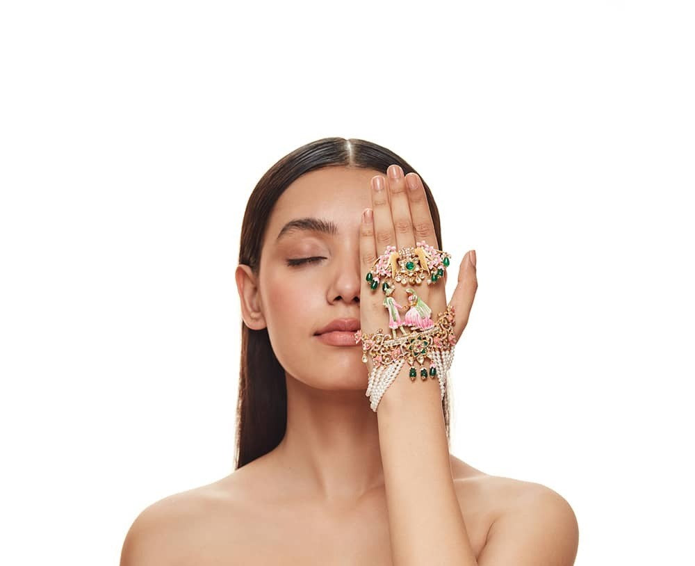 Dildar Palm Cuff And Ring