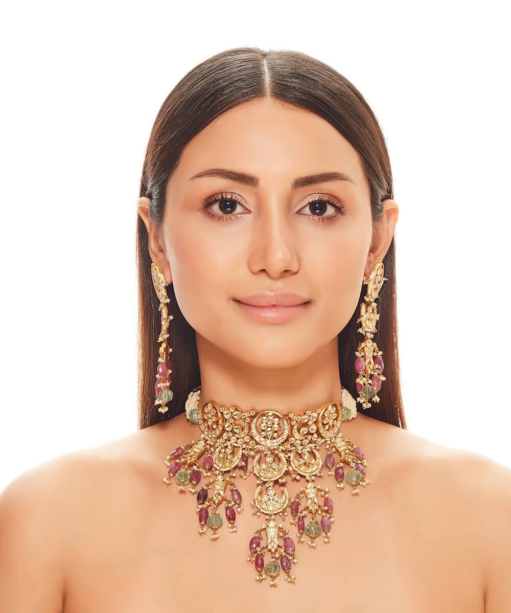 Chaand Kundan Choker Set
