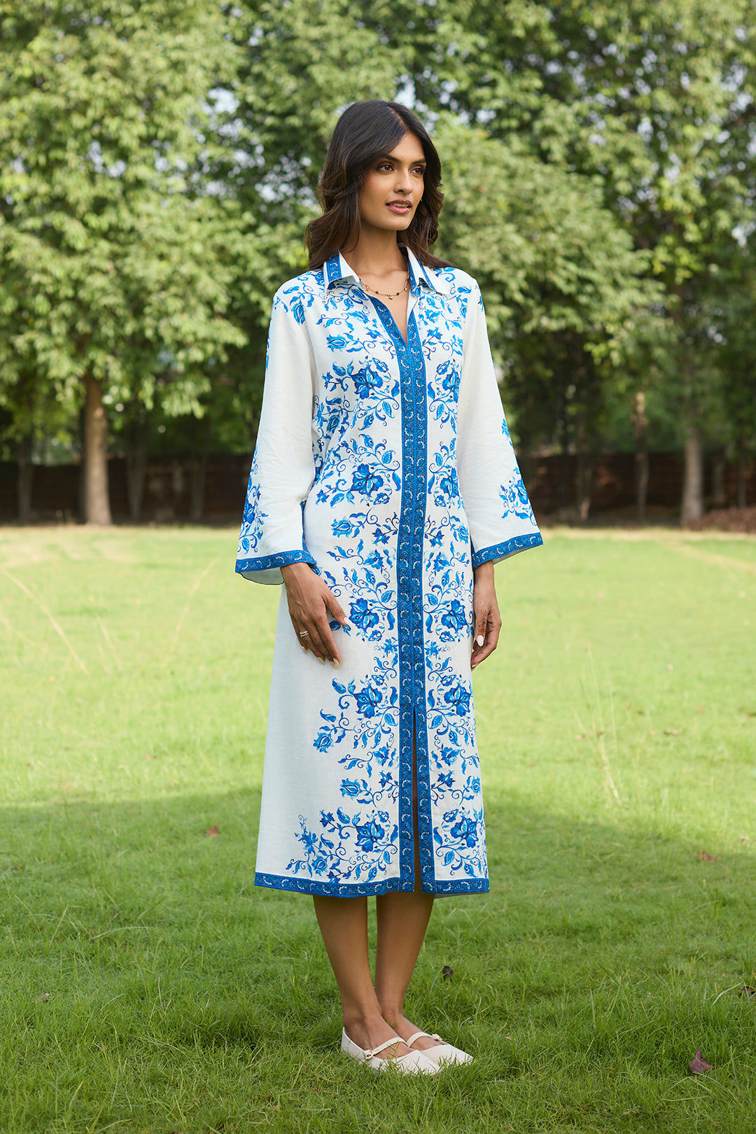 Capri Blue Midi Dress