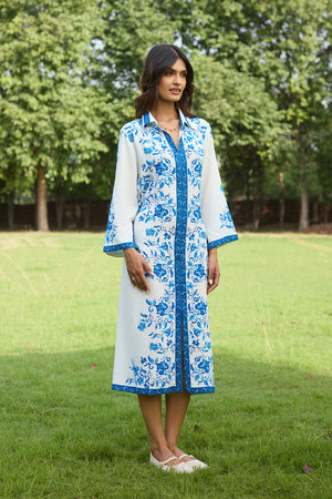 Capri Blue Midi Dress