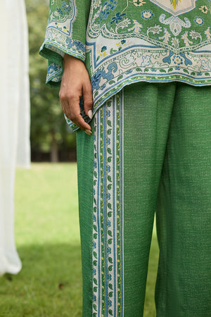 Mehak Green Print Set