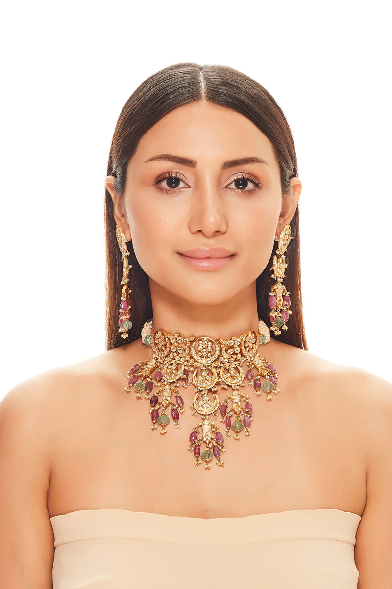 Chaand Kundan Choker Set