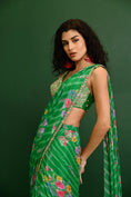 Load image into Gallery viewer, Adele Georgette Drape Saree- front view
